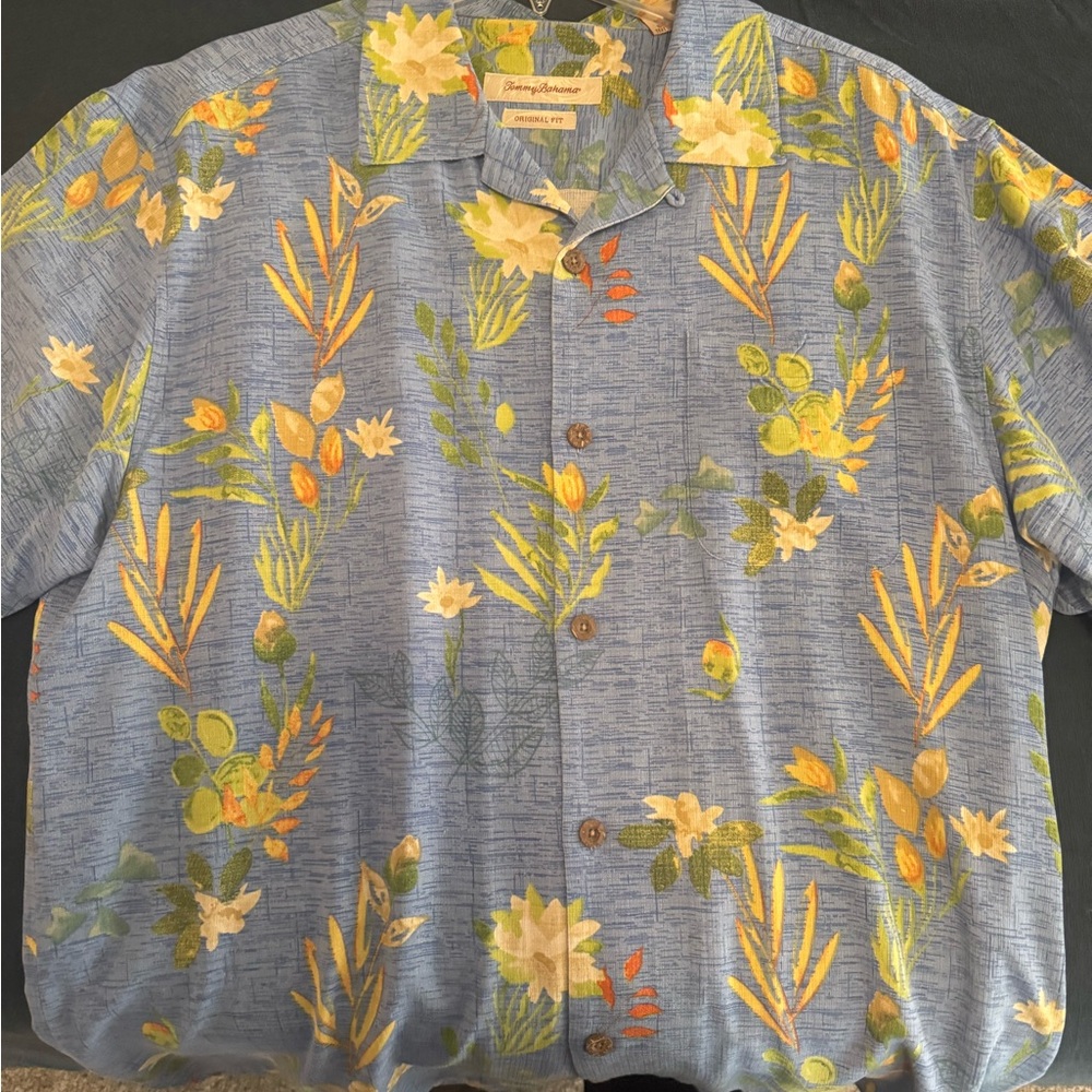 Tommy Bahama Blue Floral Shirt